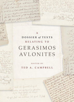 cover of A Dossier of Texts Relating to Gerosimos Avlonites